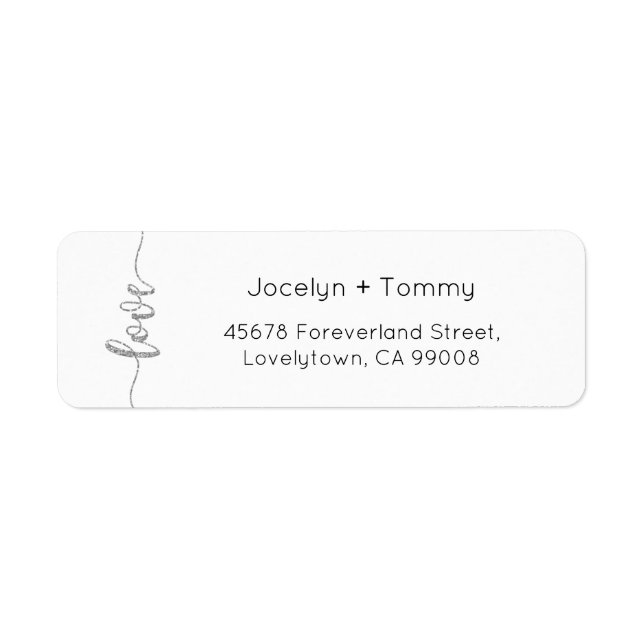 Return Address Labels, Wedding Return Address (Front)