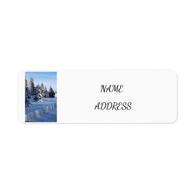RETURN ADDRESS LABELS, WINTER SCENE LABELS (Front)