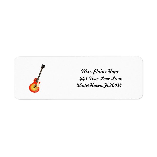 Return Address Lables (Front)