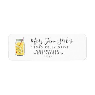 RETURN ADDRESS lemonade