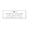 Return Address | Modern Minimal Elegant Monogram