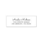 Return Address Modern Minimalist Script Name