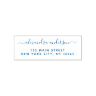 Return Address Modern Minimalist Script Name