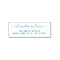 Return Address Modern Minimalist Script Name