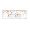 RETURN ADDRESS modern triangle aztec pattern coral