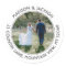 Return Address Modern White Photo Wedding Labels