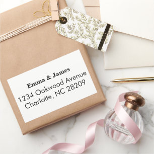 Return Address Personalized Wedding Address Sticker