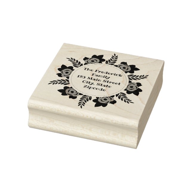 Return Address Rubber Address Stamp Wood Art Stamp (Stamp)