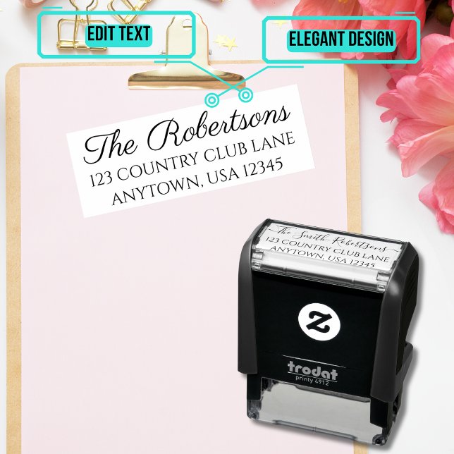 Return Address Rubber Stamp (Please enjoy our design and see the others in the collection.)