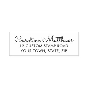 Return address self inking stamp