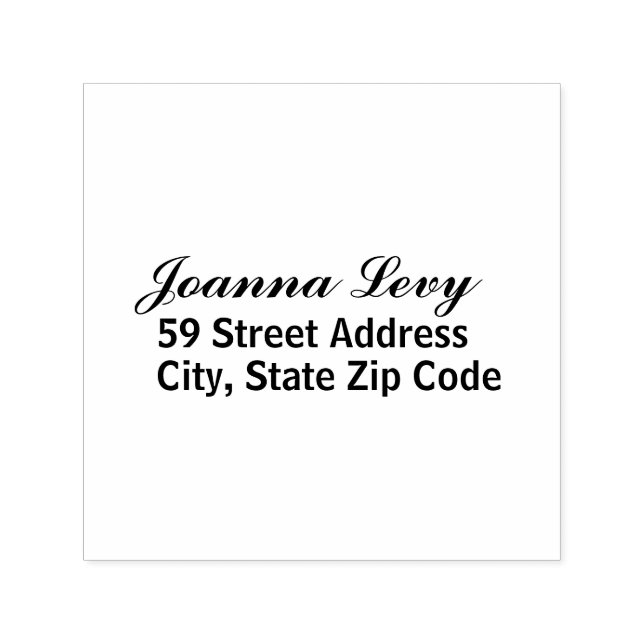 Return Address Self-inking Stamp (Design)