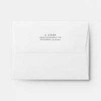 Return Address Simple Classic Dark Gray