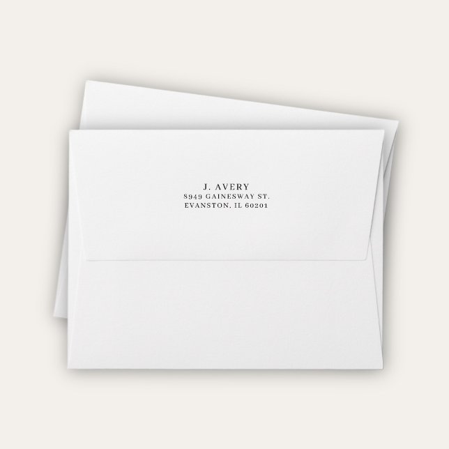 Return Address Simple Classic White Envelope (Creator Uploaded)
