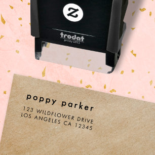 Return Address   Simple Minimalist Modern Trendy Self-inking Stamp