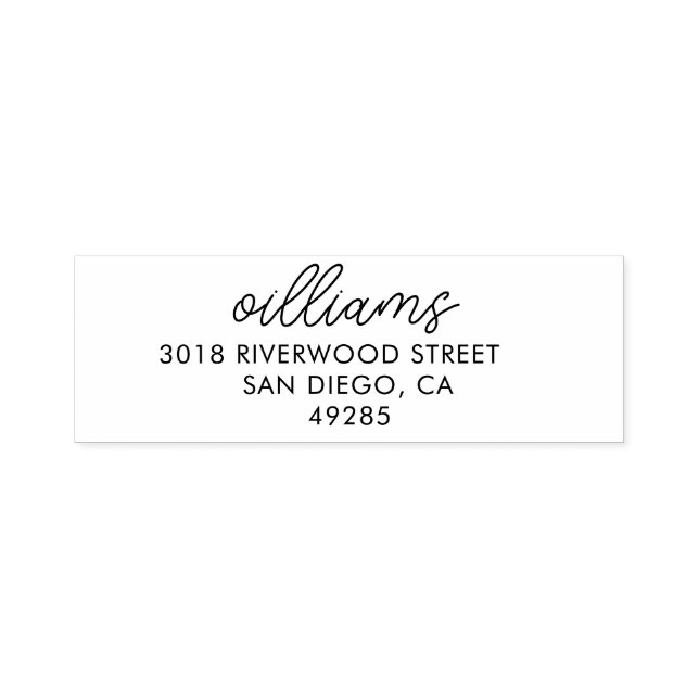 RETURN ADDRESS STAMP | Address Stamp Self Inking (Design)