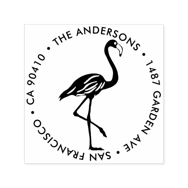 Return address Stamp,Flaming address stamp (Design)