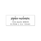 Return Address Stamp | Modern Handwritten Style