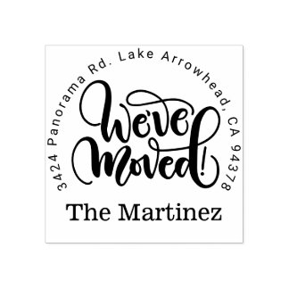 Return address stamp We've moved, new address