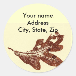 Return Address Sticker