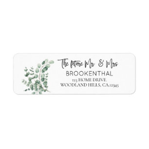 Return Address,The Future Mr Mrs, Wedding Address
