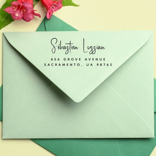 Return Address Wedding Self-inking Stamp (Creator Uploaded)