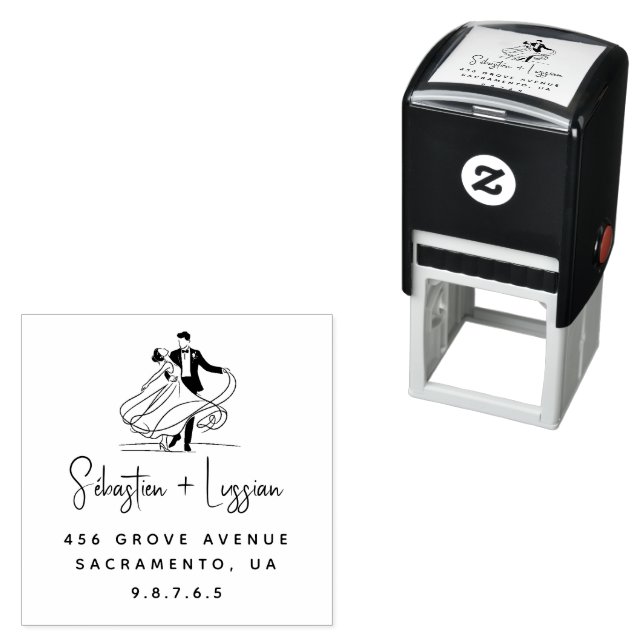 Return Address Wedding Self-inking Stamp (In Situ)