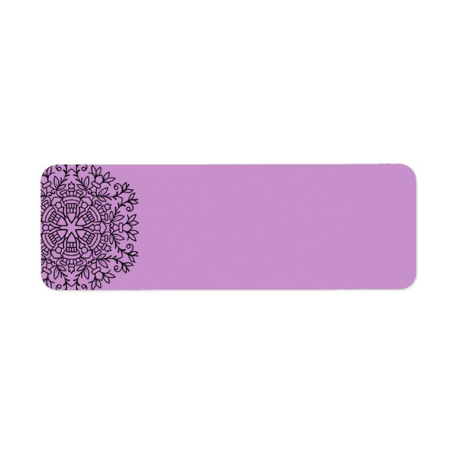 Return adress label : Lavender (Front)