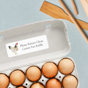 Return Carton Egg Carton Label