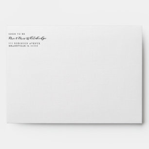 Return Elegant Envelopes Soon to be Mr &Mrs 