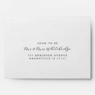 Return Elegant Envelopes Soon to be Mr &Mrs 