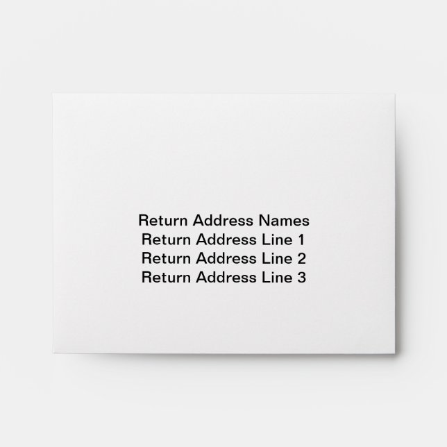 Return Envelopes for RSVP cards (Front)