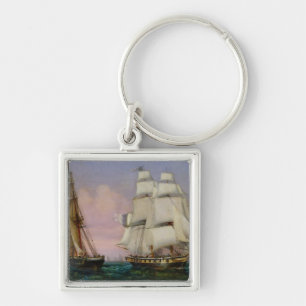 Return from Elba, c.1852 Keychain
