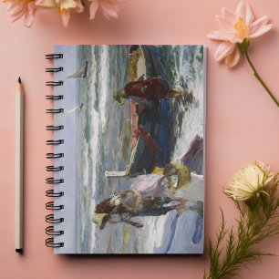 Return from Fishing, Joaquin Sorolla y Bastida  Notebook
