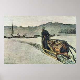 Return from the forest by Giovanni Segantini Poster