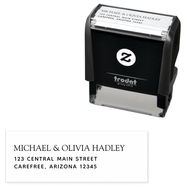 Return Home Address Stamp for Invitations (In Situ)