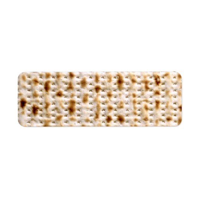 Return Labels - Custom Jewish Matzo (Front)
