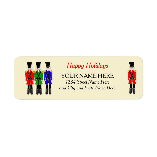Return Labels, Nutcracker Sweet Collection (Front)