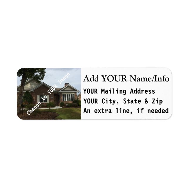 Return Mailing Address Labels, for envelopes (Front)