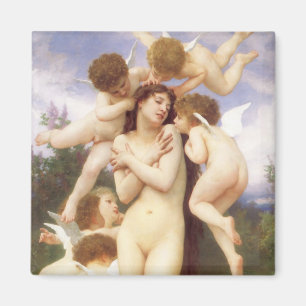Return of Spring (Le Printemps) by Bouguereau Magnet