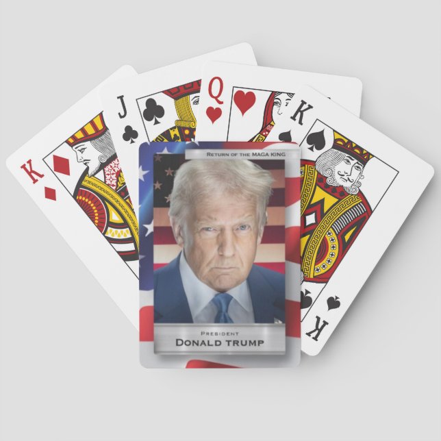 Return of the MAGA KING playing cards (Back)