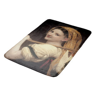 Return Of The Market by William-Adolphe Bouguereau Bath Mat