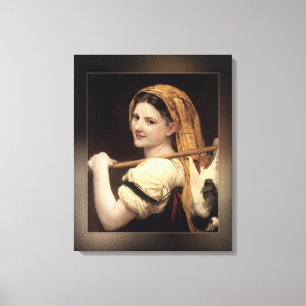 Return Of The Market by William-Adolphe Bouguereau Canvas Print