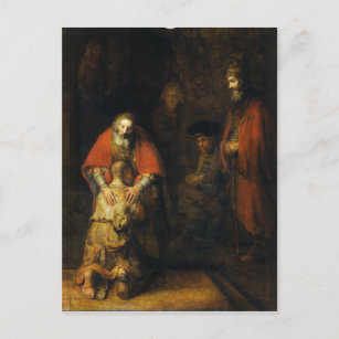 Return of the Prodigal Son by Rembrandt Postcard