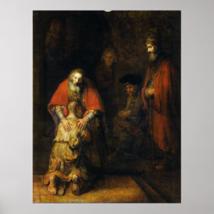 Return of the Prodigal Son by Rembrandt Poster