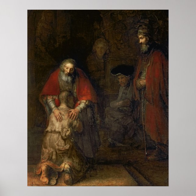 Return of the Prodigal Son, c.1668-69 Poster (Front)