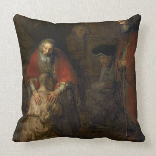Return of the Prodigal Son, c.1668-69 Throw Pillow