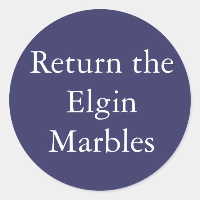 Return The Elgin Marbles sticker (Front)