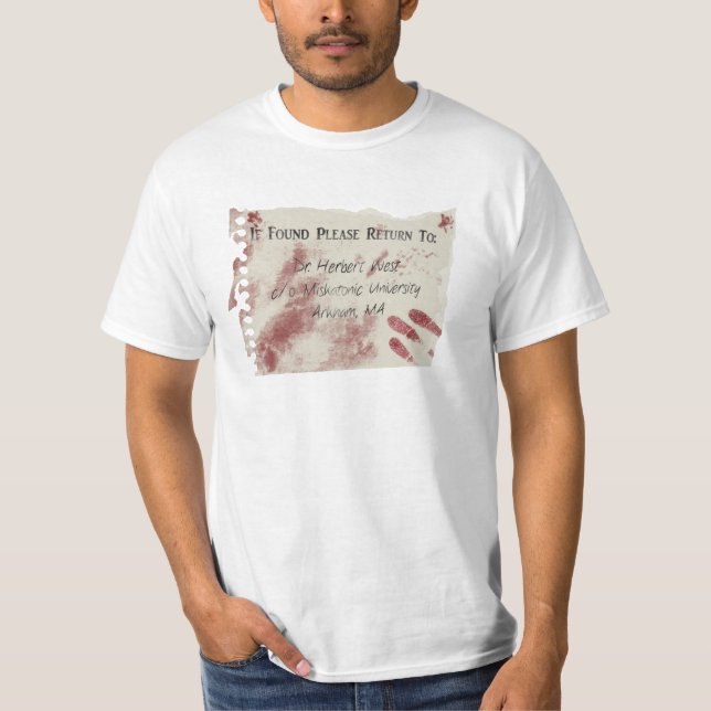 Return to Herbert West Men's Shirt (Front)