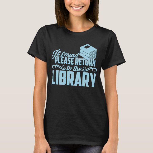 Return to Library   Book Reading Graphic Design T-Shirt (Front)