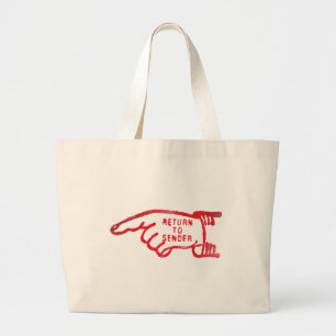 Return To Sender Large Tote Bag